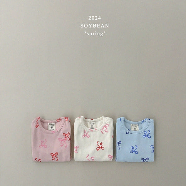 Soybean - Korean Children Fashion - #minifashionista - Span Ribbon Slim Tee - 9