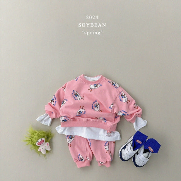Soybean - Korean Children Fashion - #minifashionista - Duck Quack Quack Top Bottom Set - 4