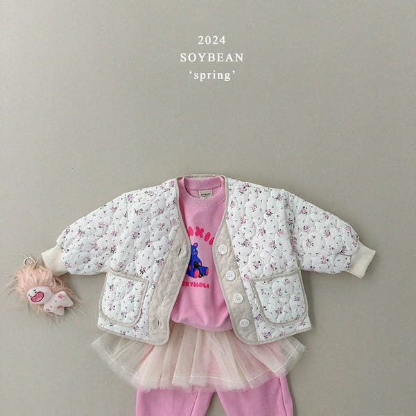 Soybean - Korean Children Fashion - #stylishchildhood - Spring Flower Scent Quilting Jacket - 8