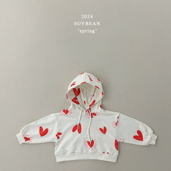 Soybean - Korean Children Fashion - #stylishchildhood - Heart Pew Pew Crop Hoody - 11