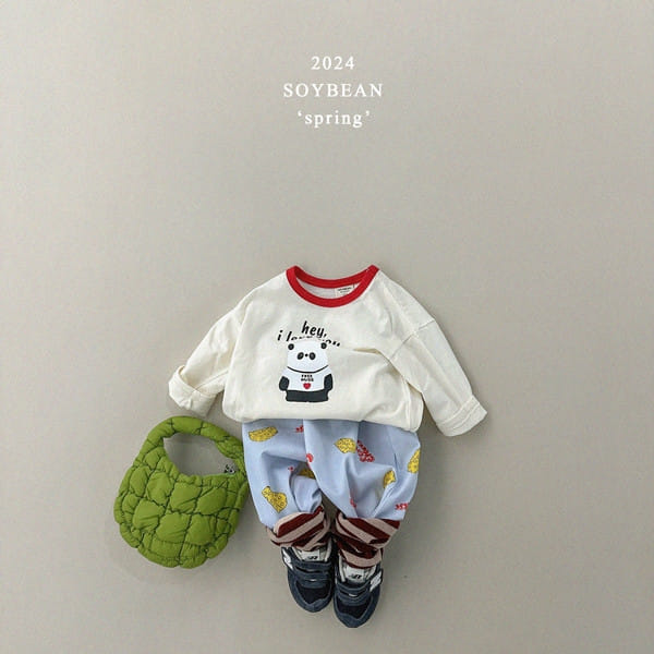 Soybean - Korean Children Fashion - #toddlerclothing - Give Me a Hug  Panda Tee - 2