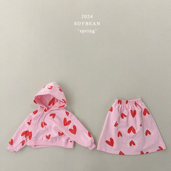 Soybean - Korean Children Fashion - #toddlerclothing - Heart Pew Pew Crop Hoody - 10