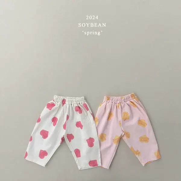 Soybean - Korean Children Fashion - #toddlerclothing - Heart Abeng C Pants - 7