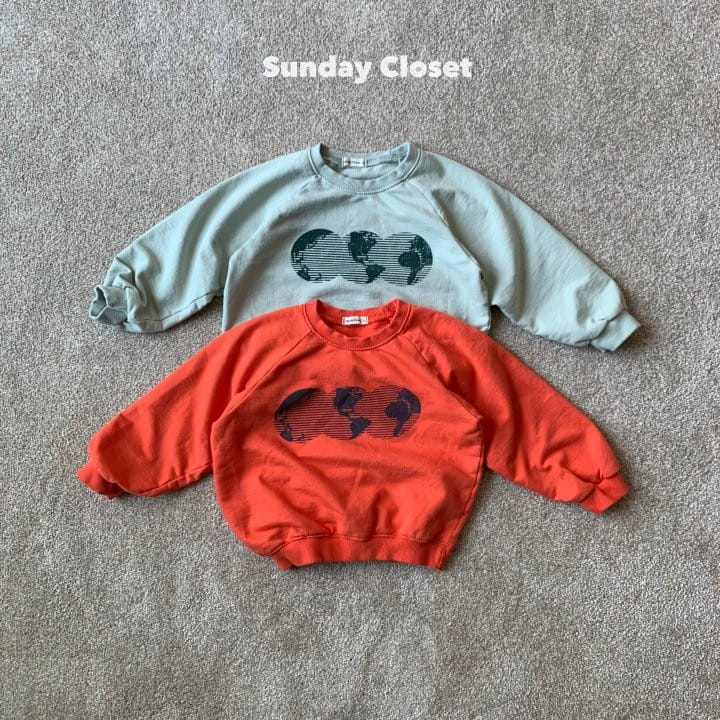 Sunday Closet - Korean Children Fashion - #fashionkids - Globe Sweatshirt