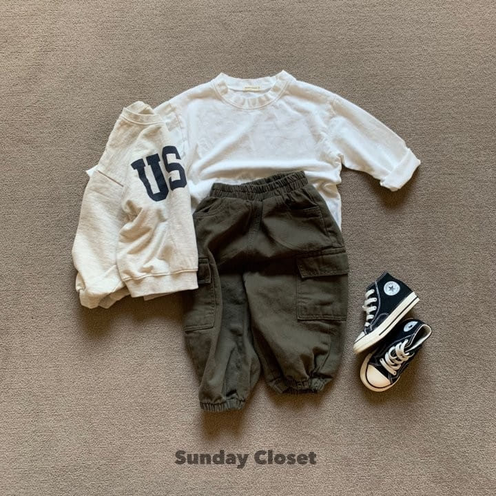 Sunday Closet - Korean Children Fashion - #kidsshorts - USA Sweatshirt - 5