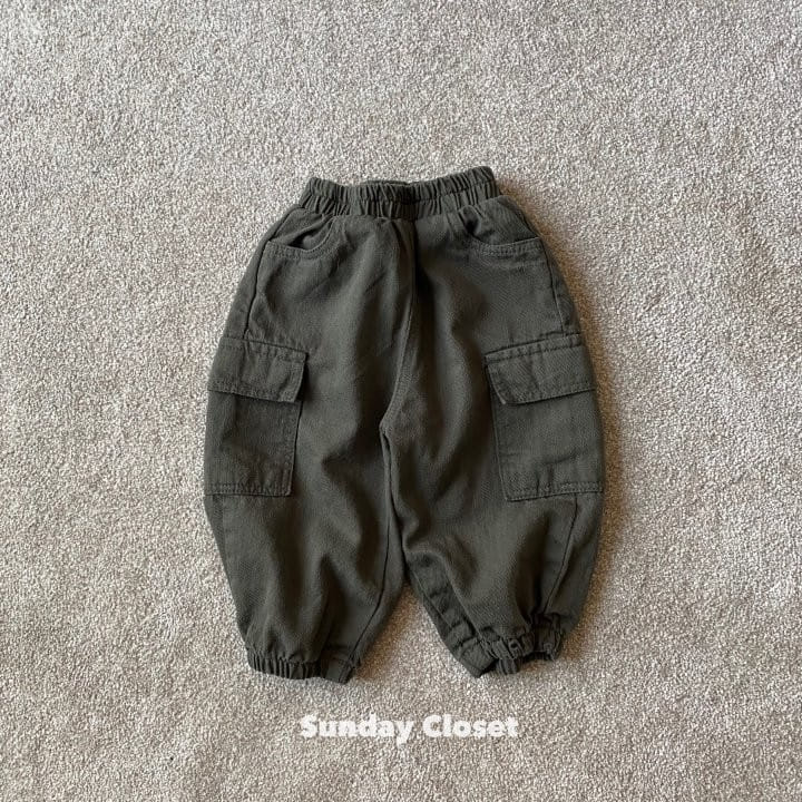 Sunday Closet - Korean Children Fashion - #kidsstore - Wide Slop Cargo Pants - 7