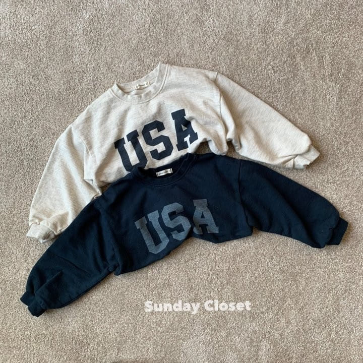 Sunday Closet - Korean Children Fashion - #kidzfashiontrend - USA Sweatshirt - 7