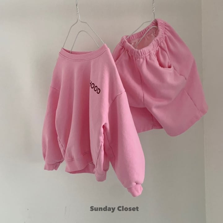 Sunday Closet - Korean Children Fashion - #littlefashionista - Hood Shorts Top Bottom Set - 6