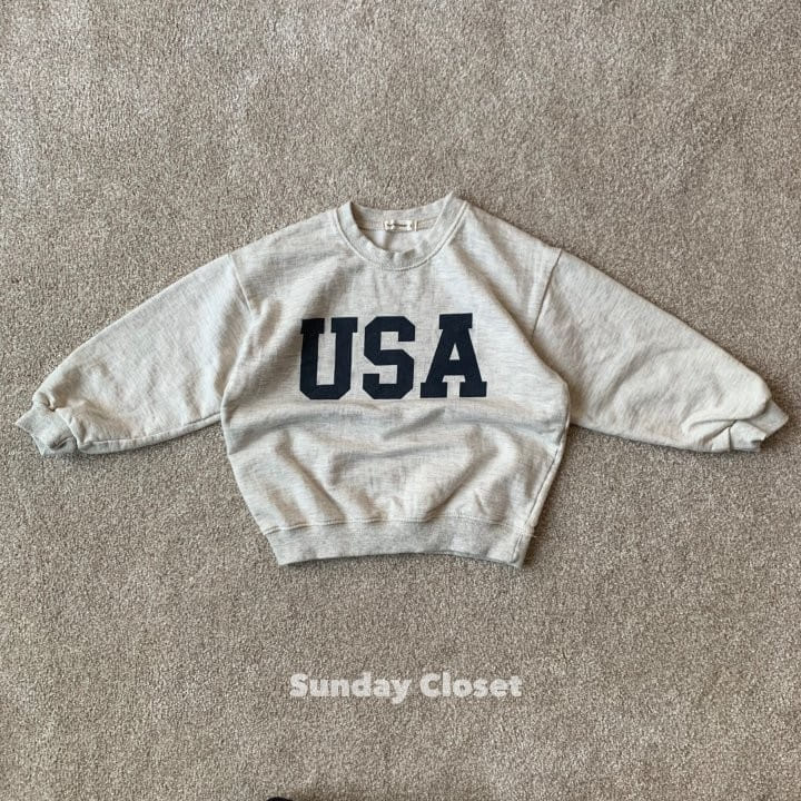 Sunday Closet - Korean Children Fashion - #magicofchildhood - USA Sweatshirt - 10