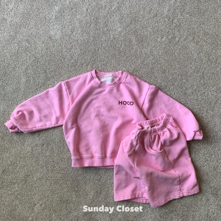 Sunday Closet - Korean Children Fashion - #minifashionista - Hood Shorts Top Bottom Set - 8