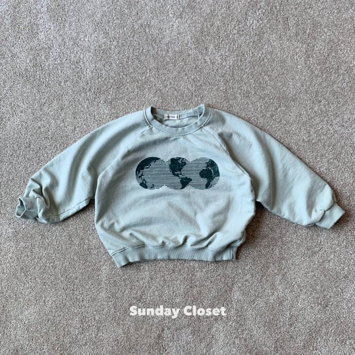 Sunday Closet - Korean Children Fashion - #prettylittlegirls - Globe Sweatshirt - 9