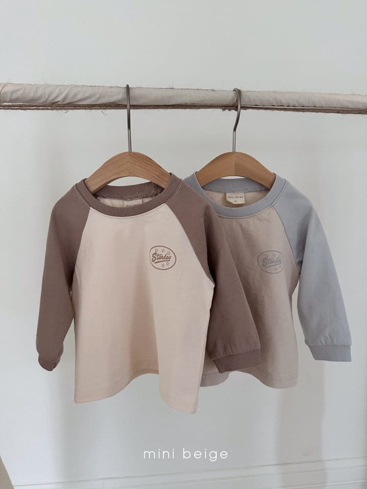 The Beige - Korean Baby Fashion - #babyboutique - Color Raglan Tee