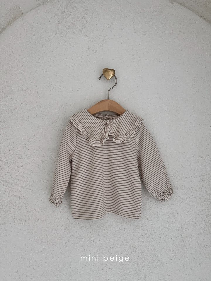 The Beige - Korean Baby Fashion - #babyoutfit - ST Collar Frill Tee - 9