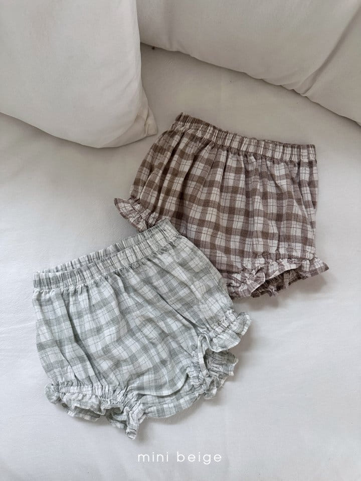 The Beige - Korean Baby Fashion - #babywear - 24 Check Bloomers