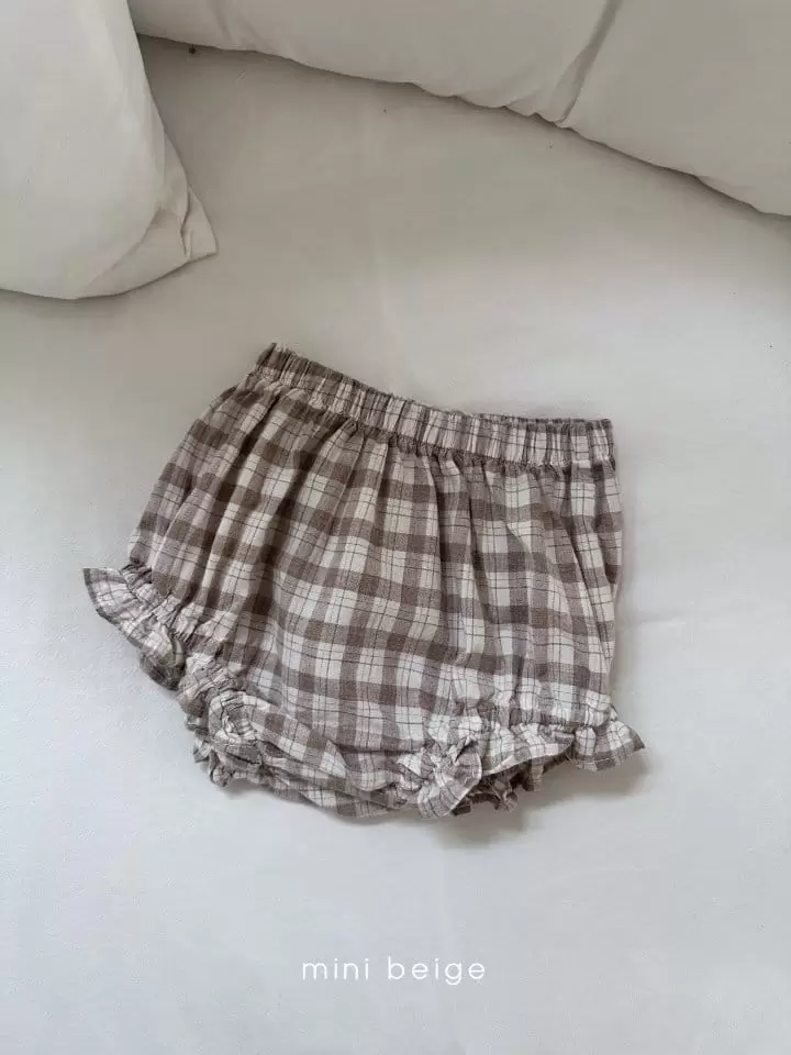 The Beige - Korean Baby Fashion - #onlinebabyshop - 24 Check Bloomers - 3