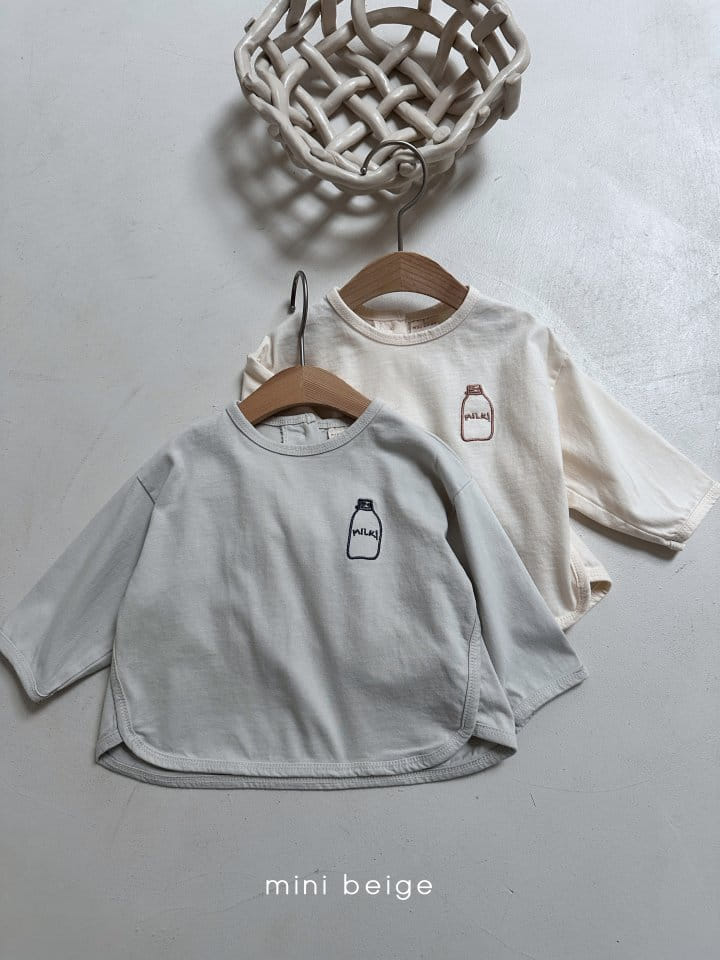 The Beige - Korean Baby Fashion - #smilingbaby - Milk Tee