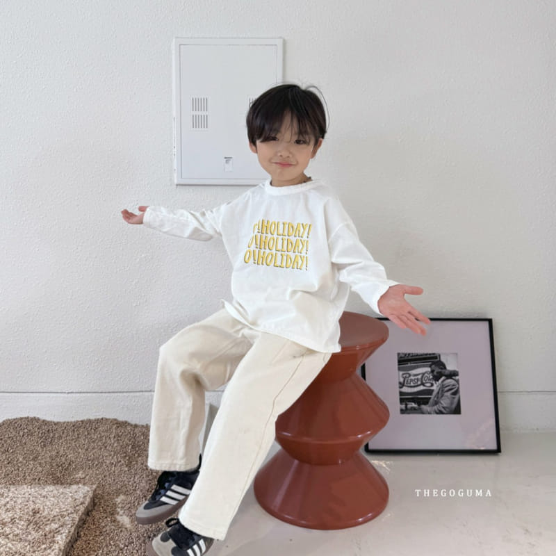 Thegoguma - Korean Children Fashion - #designkidswear - Holiday Piping Tee - 6