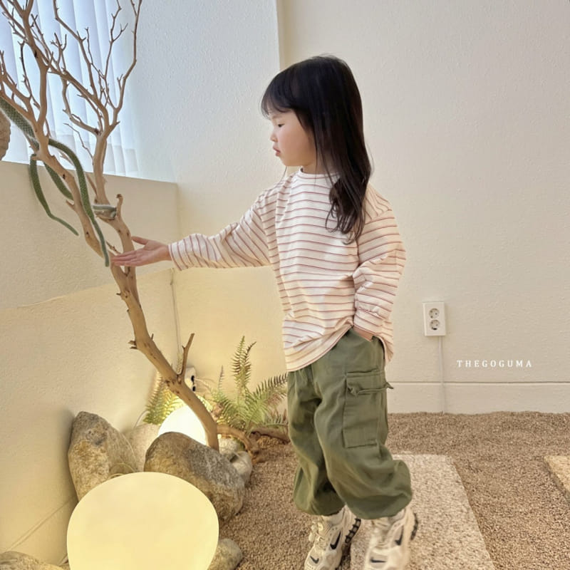 Thegoguma - Korean Children Fashion - #fashionkids - River Denim Gunbbang Jogger Pants - 6