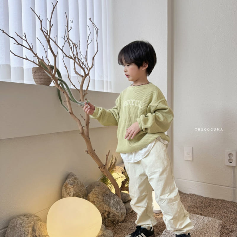 Thegoguma - Korean Children Fashion - #kidsshorts - Broccoli Waffle Sweatshirt - 9