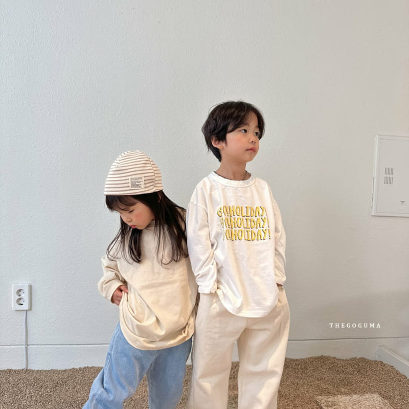 Thegoguma - Korean Children Fashion - #kidsshorts - Holiday Piping Tee - 9