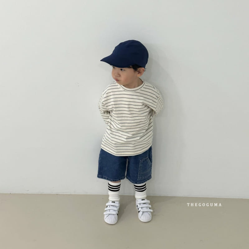 Thegoguma - Korean Children Fashion - #kidsshorts - Once Pocket Denim Pants - 4