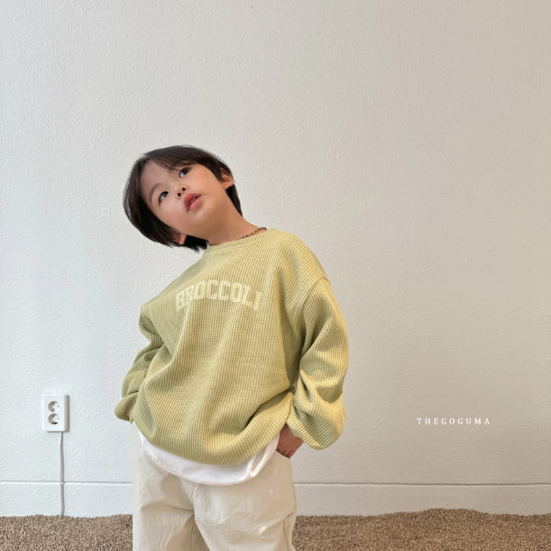 Thegoguma - Korean Children Fashion - #kidzfashiontrend - Broccoli Waffle Sweatshirt - 11