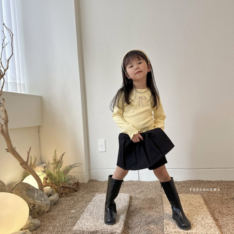 Thegoguma - Korean Children Fashion - #littlefashionista - Wrinkle Skirt Pants - 5