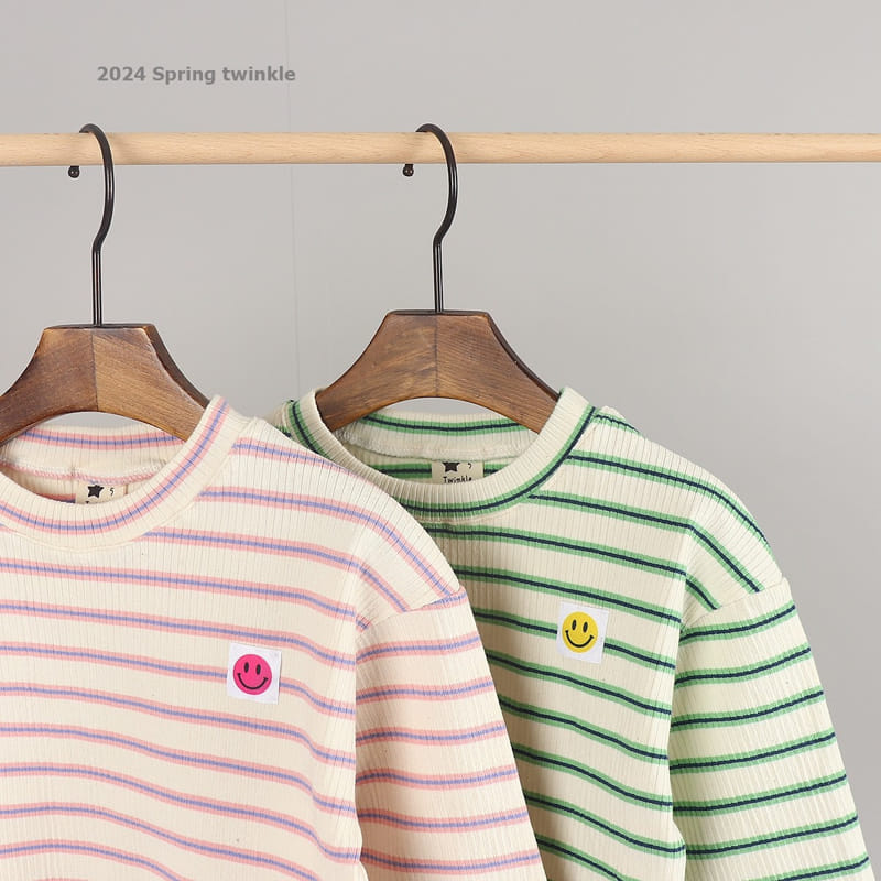 Twinkle - Korean Children Fashion - #designkidswear - Stripe Rib Tee - 2