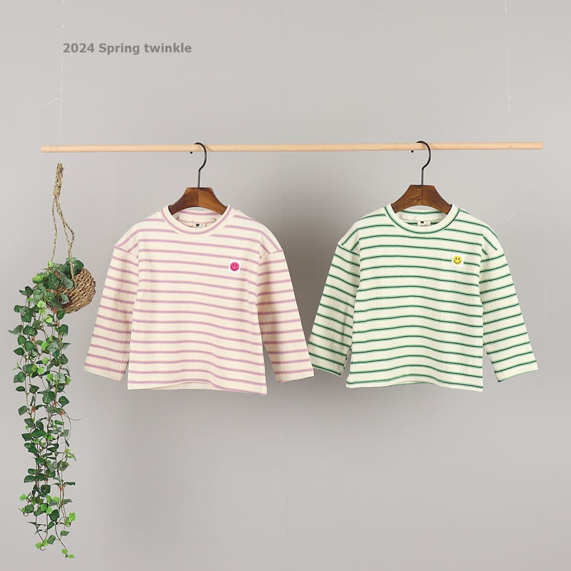 Twinkle - Korean Children Fashion - #discoveringself - Stripe Rib Tee - 3