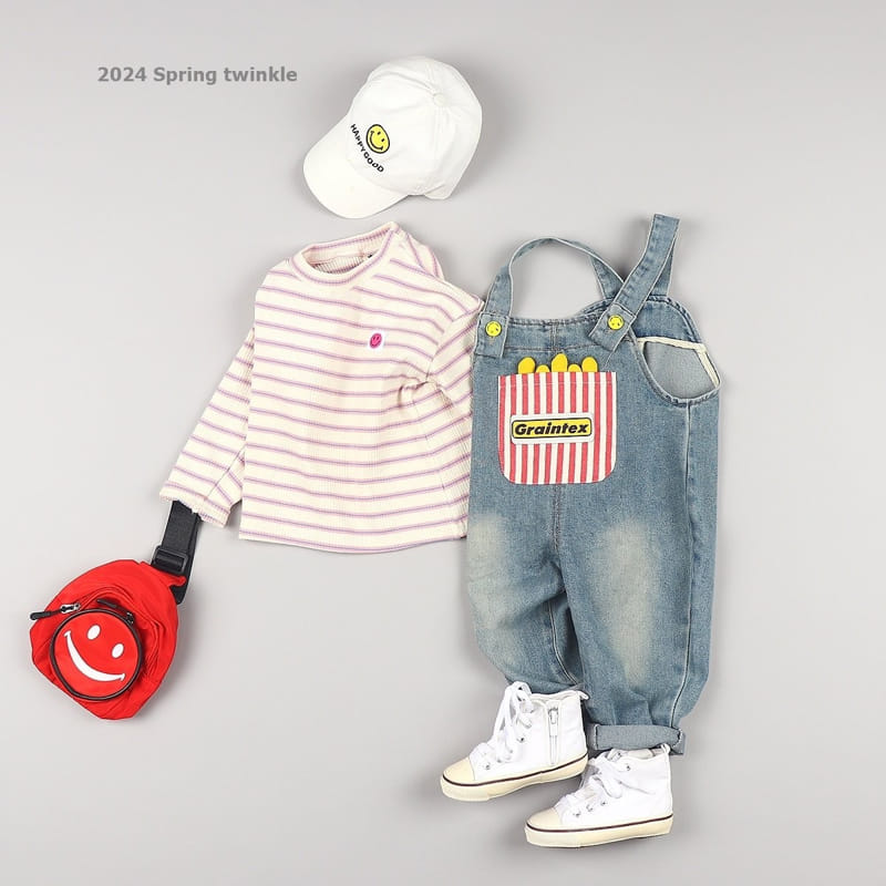Twinkle - Korean Children Fashion - #fashionkids - Potato Denim Overalls - 7