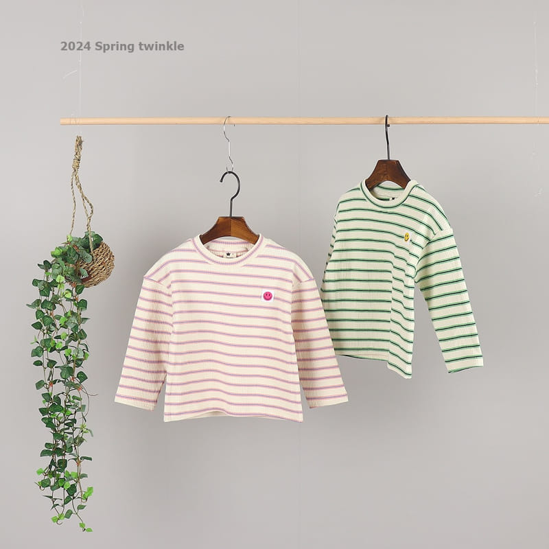 Twinkle - Korean Children Fashion - #discoveringself - Stripe Rib Tee - 4