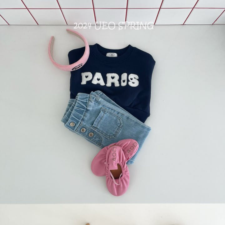 U Eo - Korean Children Fashion - #Kfashion4kids - Paris Crop Sweatshirt - 11