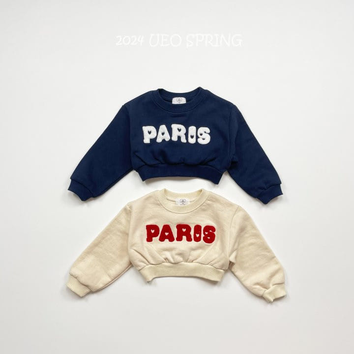 U Eo - Korean Children Fashion - #childofig - Paris Crop Sweatshirt - 4