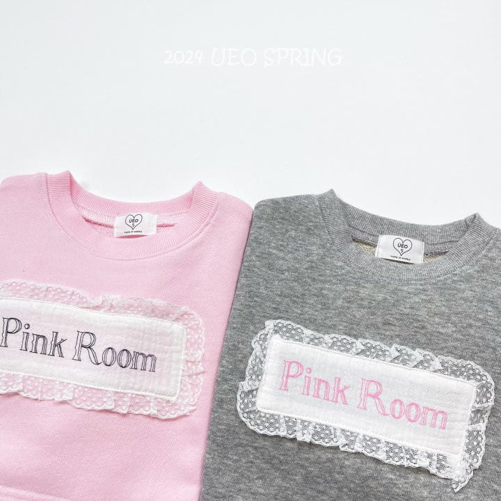 U Eo - Korean Children Fashion - #designkidswear - Pink Room Crop Sweatshirt - 7