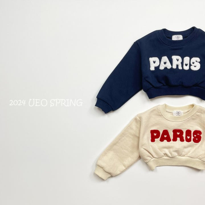 U Eo - Korean Children Fashion - #designkidswear - Paris Crop Sweatshirt - 5