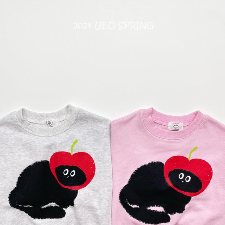 U Eo - Korean Children Fashion - #magicofchildhood - Apple Cat Sweatshirt - 10