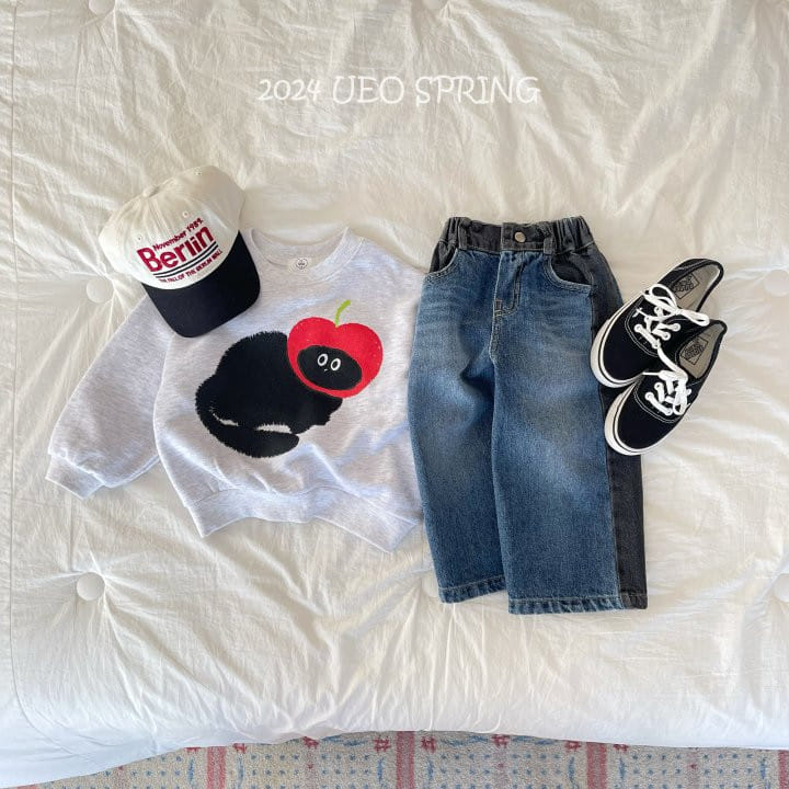 U Eo - Korean Children Fashion - #minifashionista - Apple Cat Sweatshirt - 11