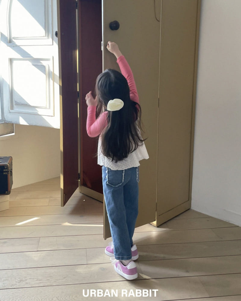 Urban Rabbit - Korean Children Fashion - #Kfashion4kids - Fringe Span Denim - 9