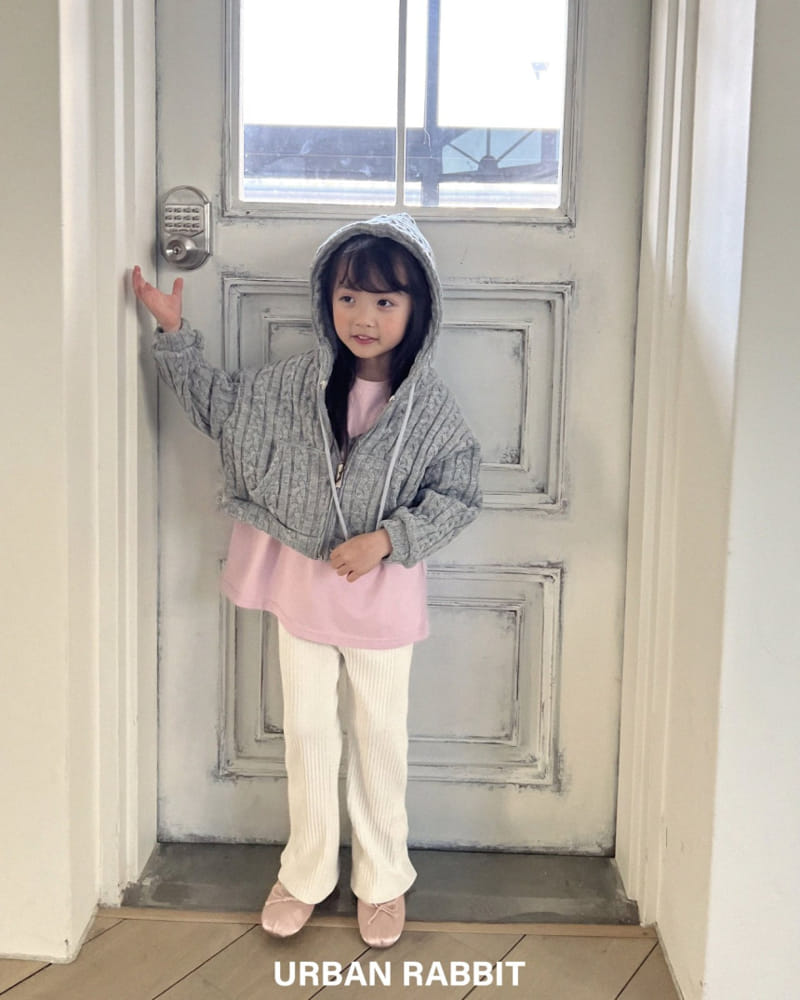 Urban Rabbit - Korean Children Fashion - #childofig - Cable Hooody Zip Up - 8
