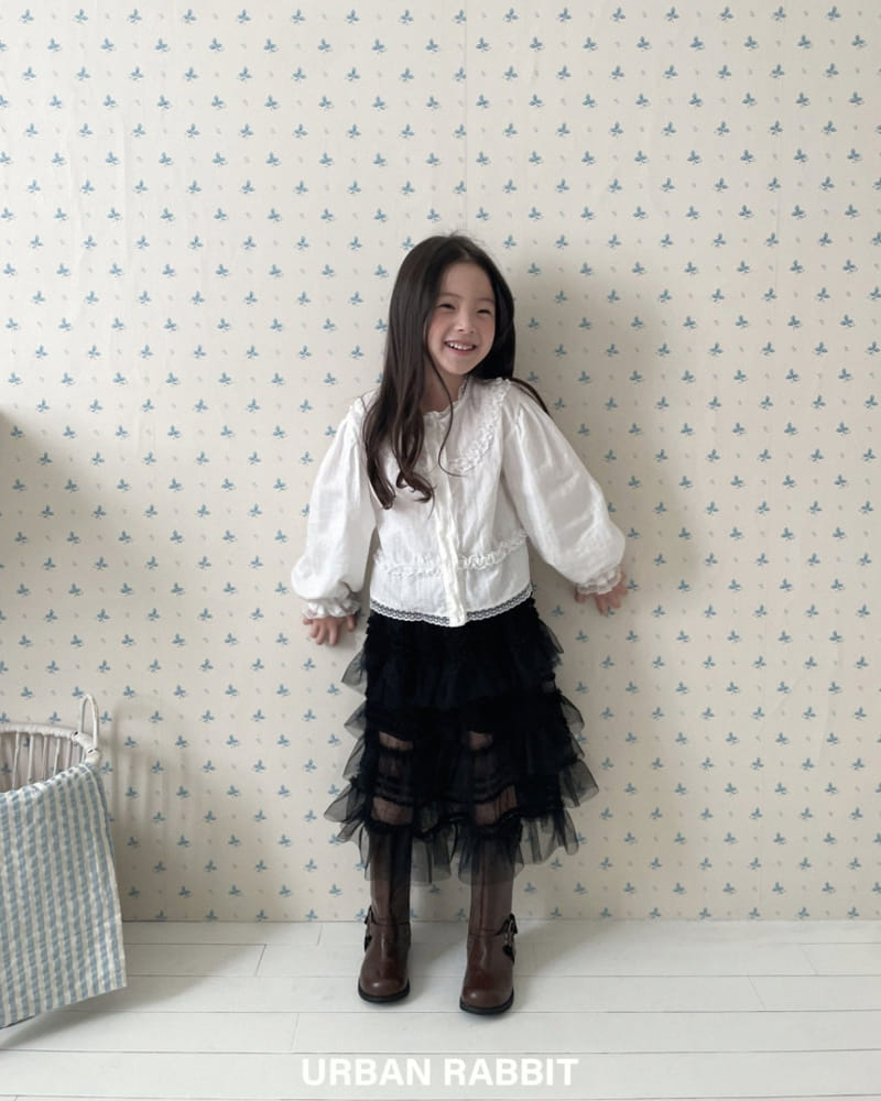 Urban Rabbit - Korean Children Fashion - #childofig - Lacell Lace Blanc - 3