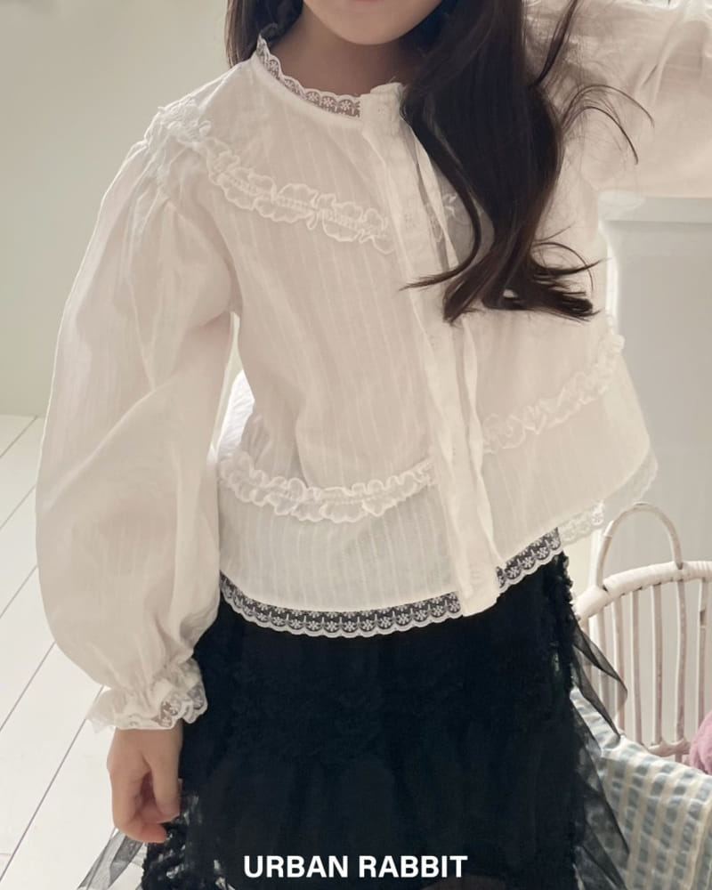 Urban Rabbit - Korean Children Fashion - #childrensboutique - Lacell Lace Blanc - 5