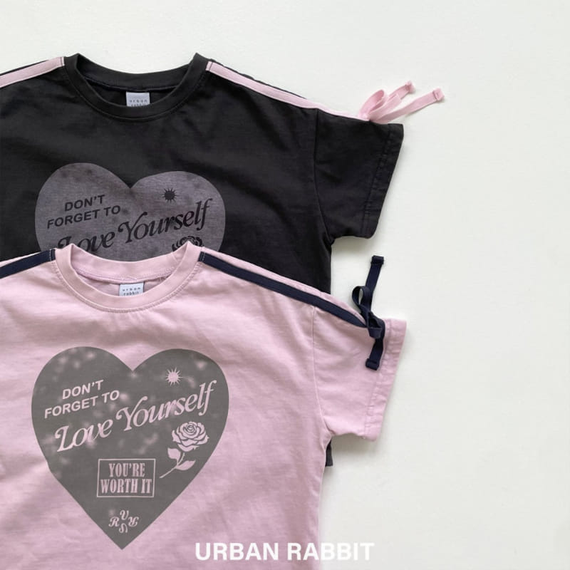 Urban Rabbit - Korean Children Fashion - #discoveringself - Heart Ribbon Tee