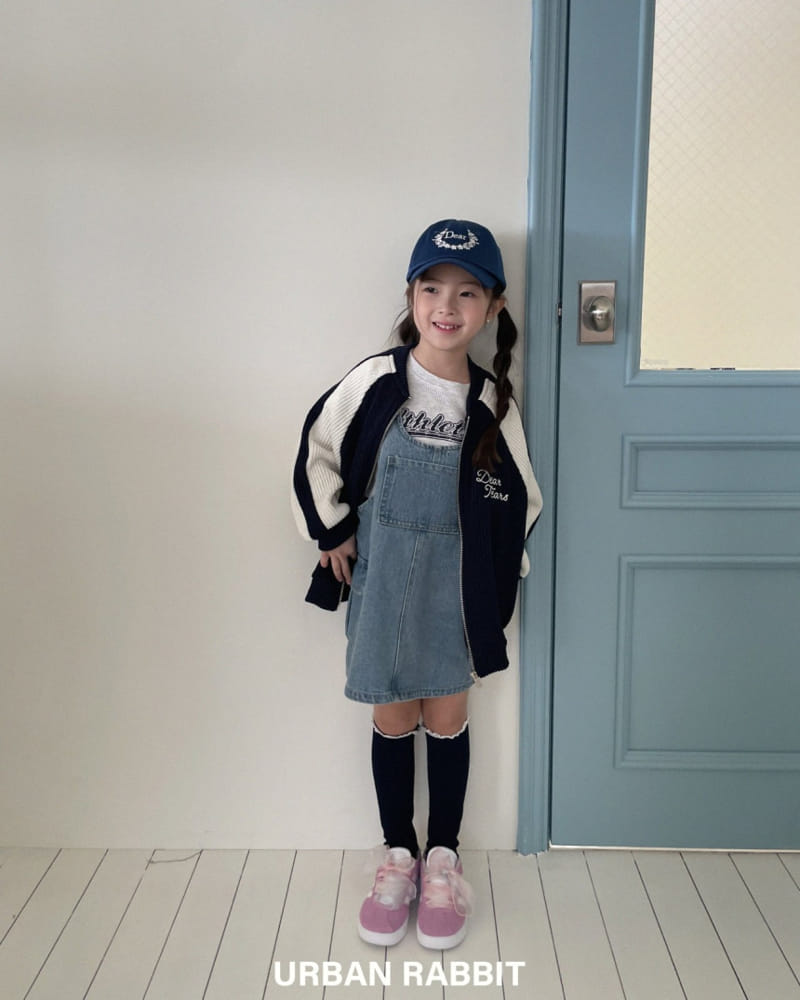 Urban Rabbit - Korean Children Fashion - #kidsshorts - Cargo Denim Overalls Skirt - 7