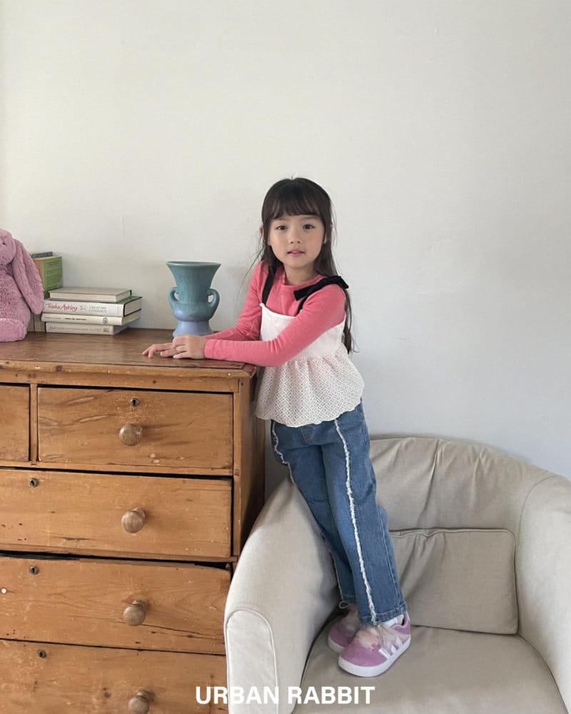 Urban Rabbit - Korean Children Fashion - #kidsshorts - Fringe Span Denim - 6