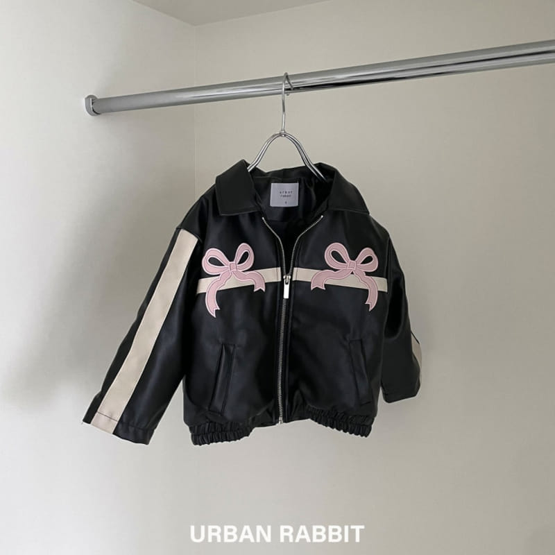 Urban Rabbit - Korean Children Fashion - #kidsshorts - Ribbon Biker Jacket