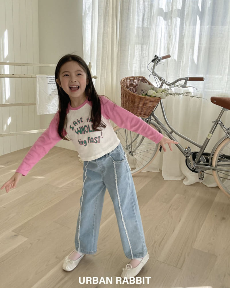 Urban Rabbit - Korean Children Fashion - #kidsshorts - Raglan Crop Tee - 2