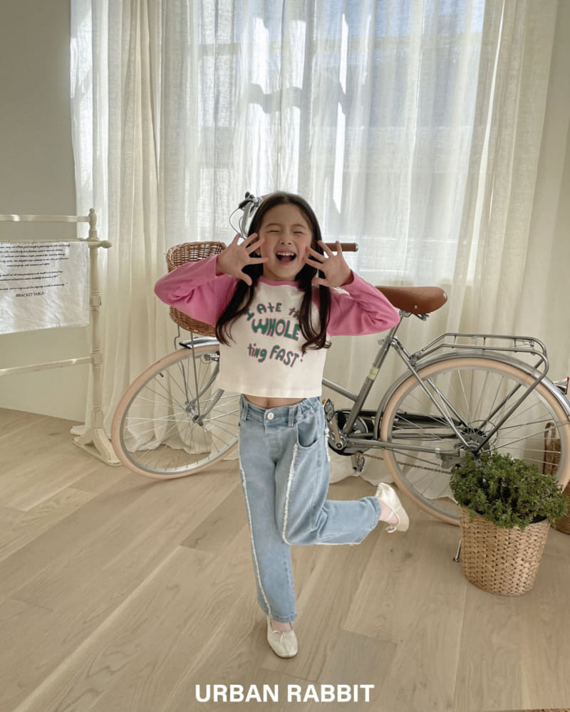 Urban Rabbit - Korean Children Fashion - #kidsstore - Raglan Crop Tee - 3