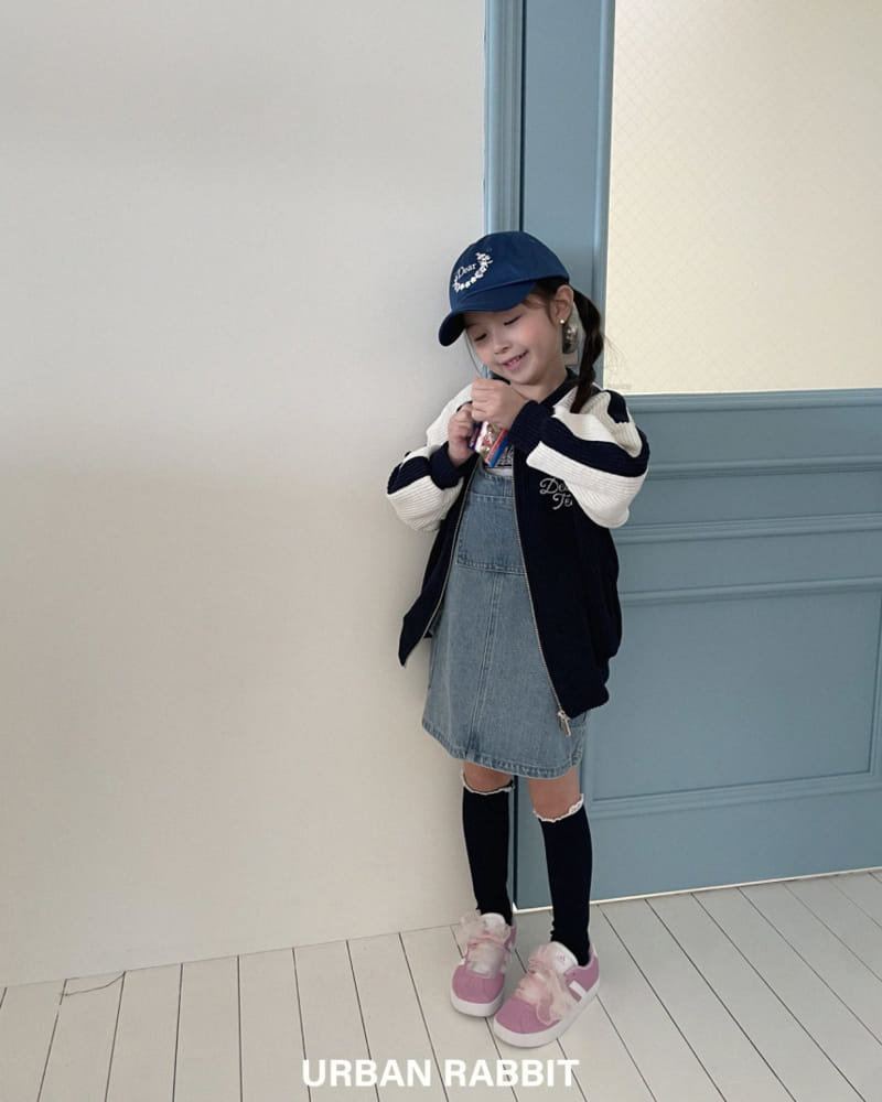 Urban Rabbit - Korean Children Fashion - #kidzfashiontrend - Cargo Denim Overalls Skirt - 9