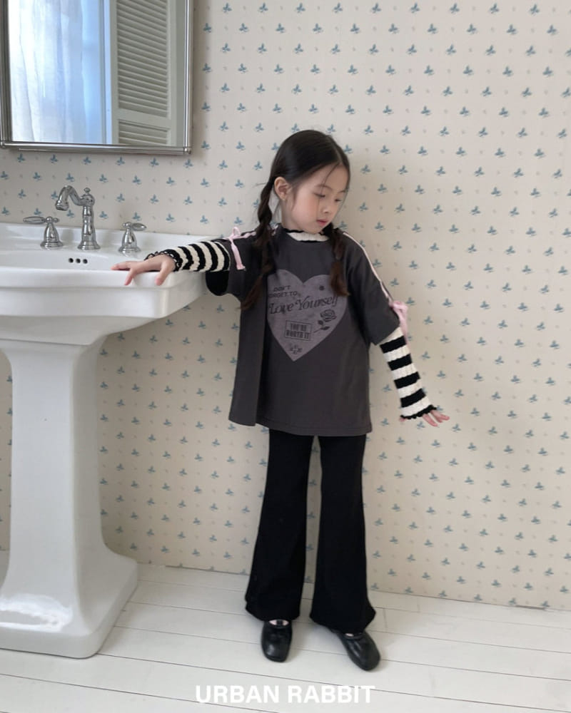 Urban Rabbit - Korean Children Fashion - #kidzfashiontrend - Button Rib Boots Cut Pants - 3