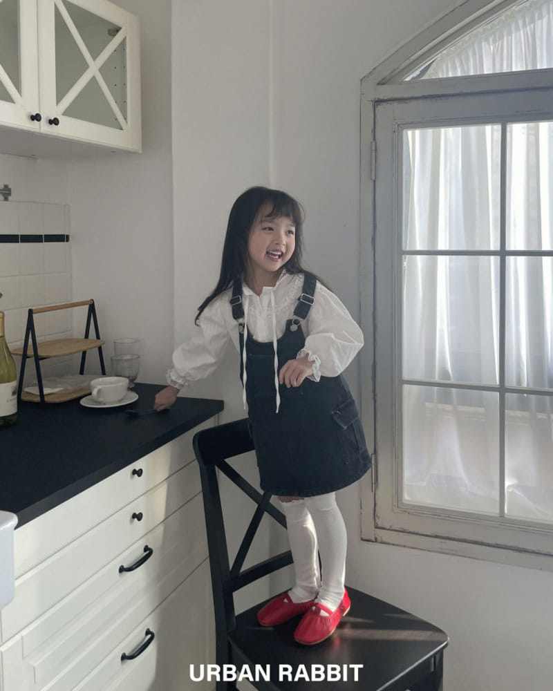 Urban Rabbit - Korean Children Fashion - #littlefashionista - Cargo Denim Overalls Skirt - 11